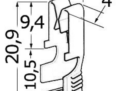 Contatti in ottone stagnato