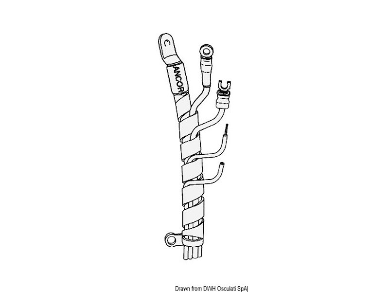 Spirale in polietilene bianco per cablaggi