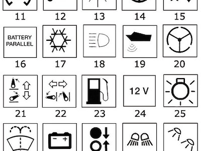 Bascule con simbologia illuminata