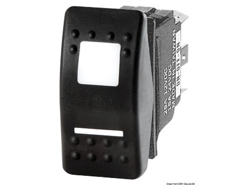 Interruttore a bascula impermeabili IP56 Marina R II doppio LED