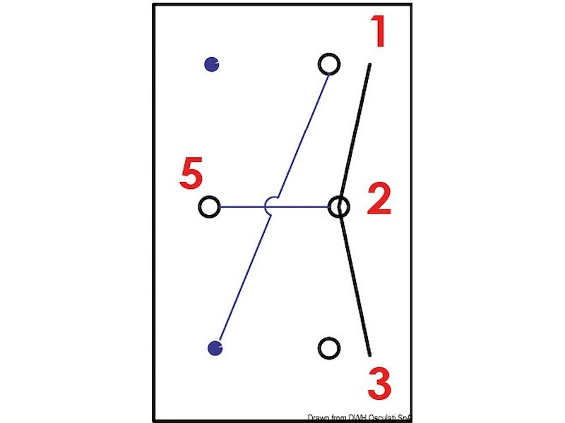 Interruttore a bascula impermeabili IP56 Marina R II doppio LED