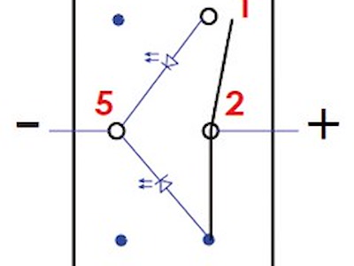 Interruttore a bascula impermeabili IP56 Marina R II doppio LED