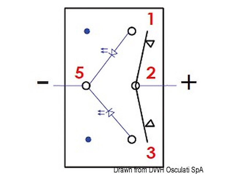 Interruttore a bascula impermeabili IP56 Marina R II doppio LED