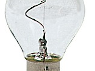 Lampadina a filamento verticale