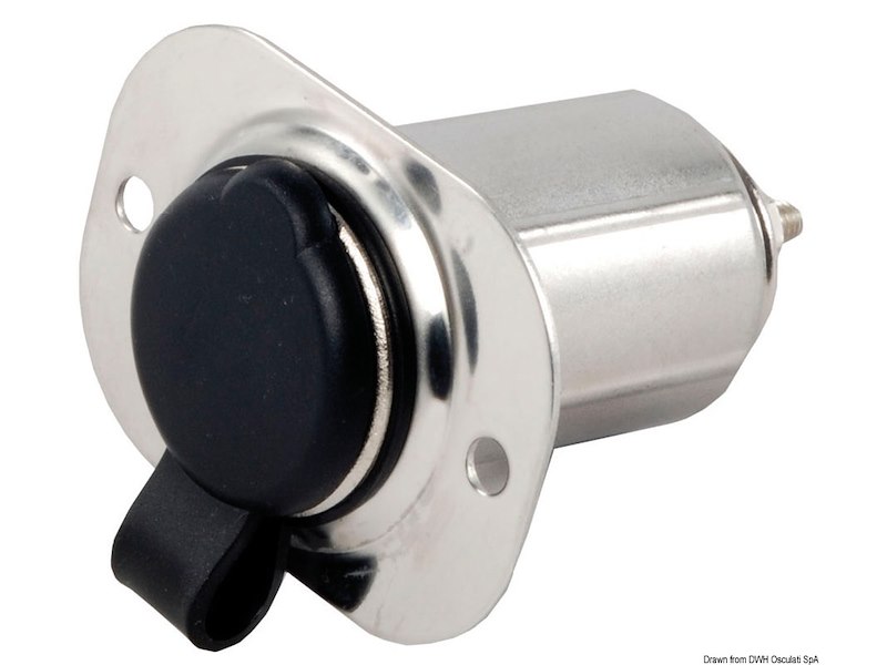 Presa inox per accendisigari 