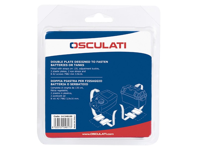 Doppia piastra fissa batteria 