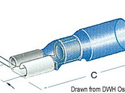 Faston preisolati con termoretraibile a tenuta stagna da 6,3 mm