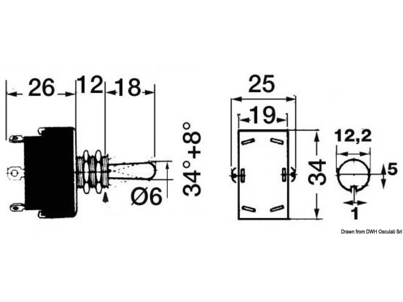 Interruttore CARLINGSWITCH a levetta
