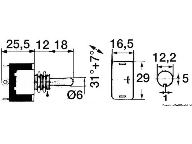 Interruttore CARLINGSWITCH a levetta