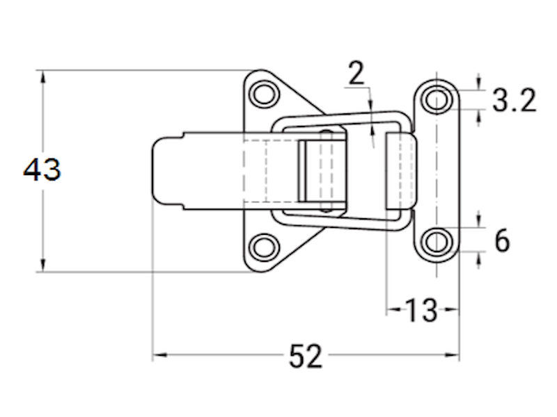 MINICHIUSURA INOX PER CASSA