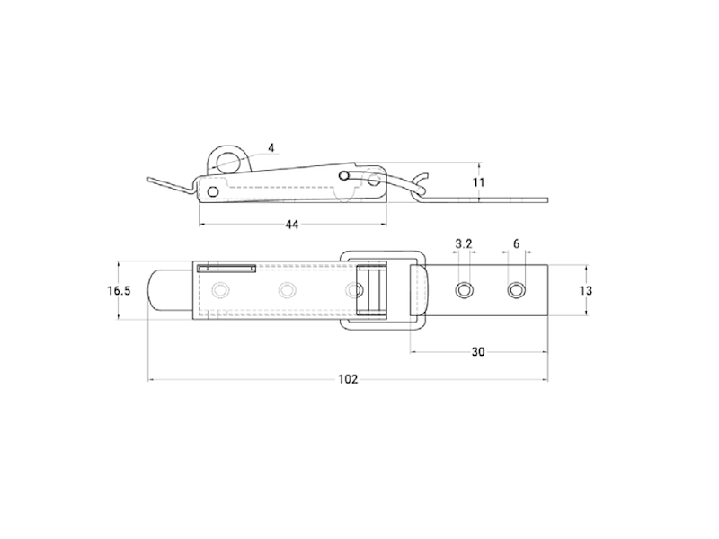 CHIUSURA INOX PER CASSA