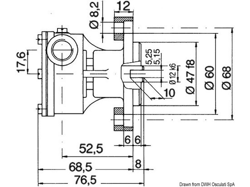 Pompa Nauco FPR038/034 bocche 3/8" 