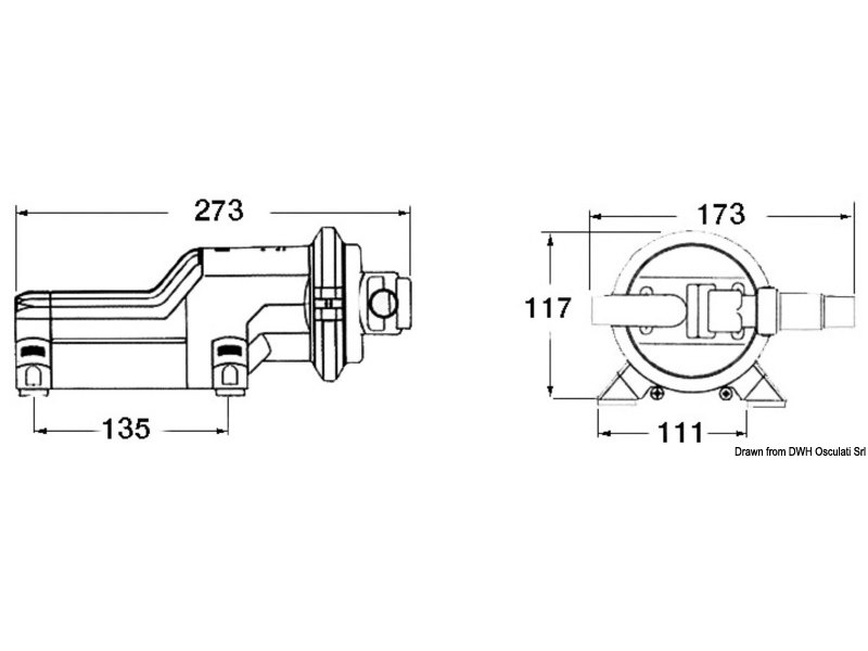 Pompa WHALE Gulper 220 per scarico doccia e acque nere