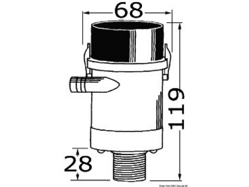 Pompa aeratrice RULE Pro-Series ad immersione per vasche del pescato