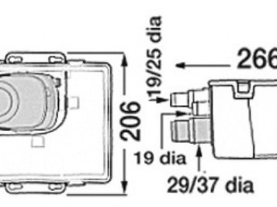 Pozzetto di raccolta acque grigie ATTWOOD, completo di pompa automatica
