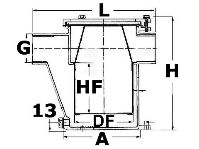 Filtro acqua raffreddamento motore