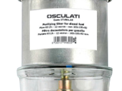 Filtro decantatore per gasolio fabbricato in alluminio pressofuso