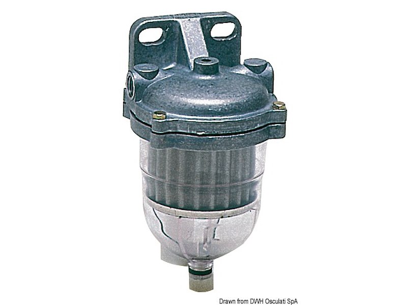 Filtro decantatore per gasolio con vaschetta trasparente