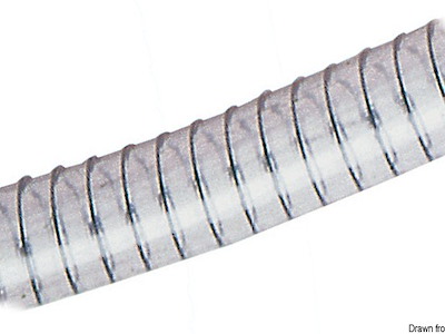 Tubo spiralato classico per servizi sanitari, pompe, ecc