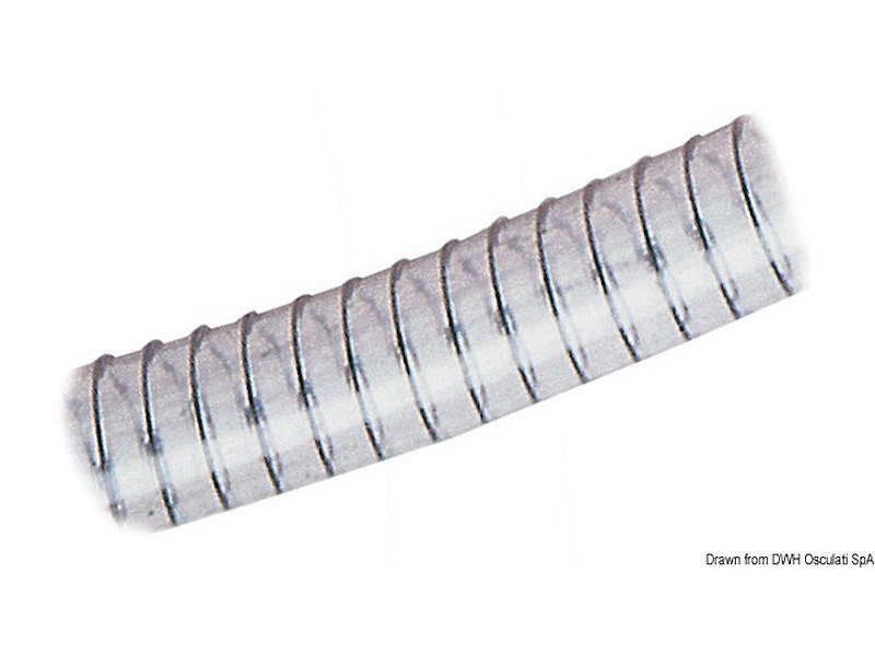 Tubo spiralato classico per servizi sanitari, pompe, ecc