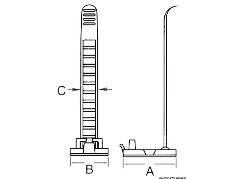 Fascetta fermacavo regolabile