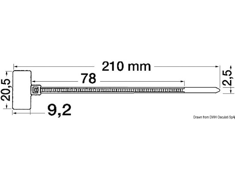 Fascetta in Nylon con placchetta