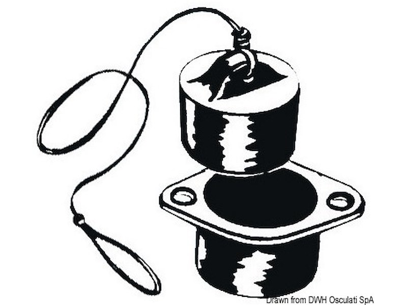 Tappo gommoni con valvola 36 mm 