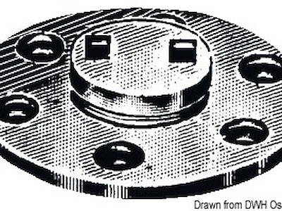 Tappo scarico ottone cromato 20 mm 