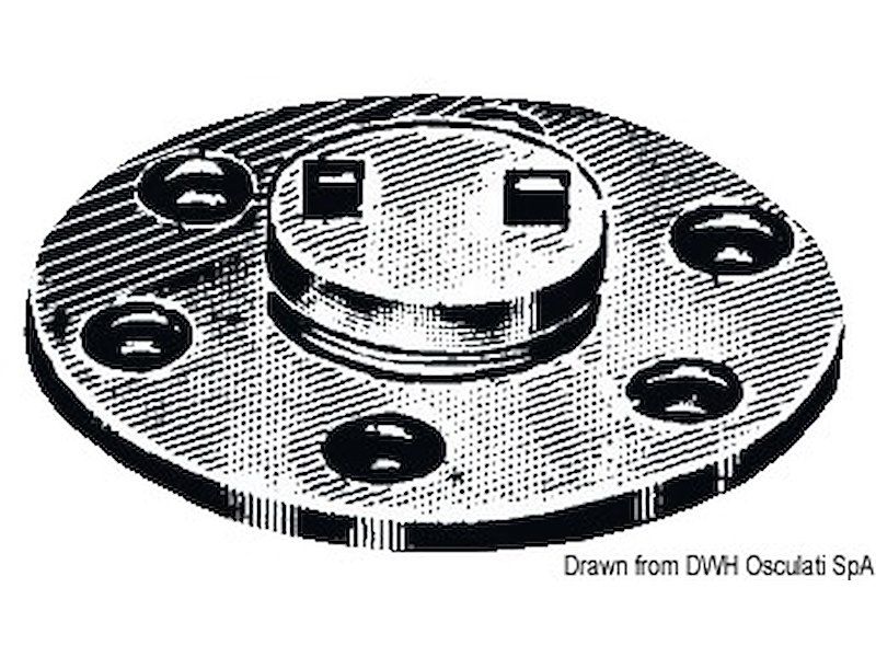 Tappo scarico ottone cromato 20 mm 