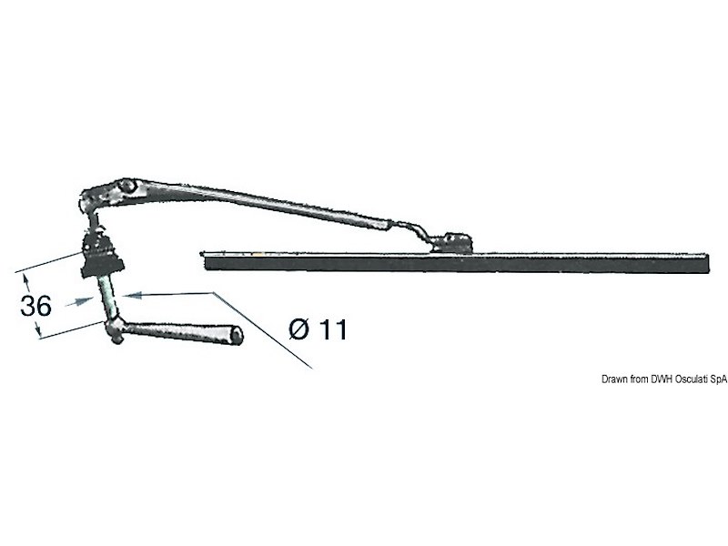 Tergicristallo a mano 280 mm 