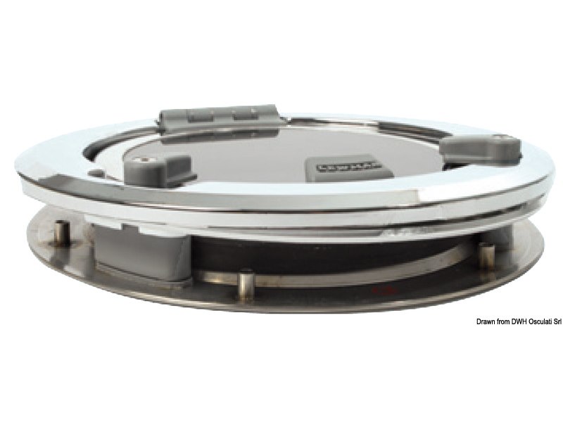 Oblò tondo LEWMAR  in acciaio AISI 316