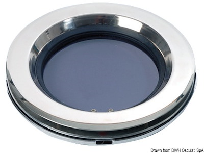 Oblò tondo LEWMAR  in acciaio AISI 316