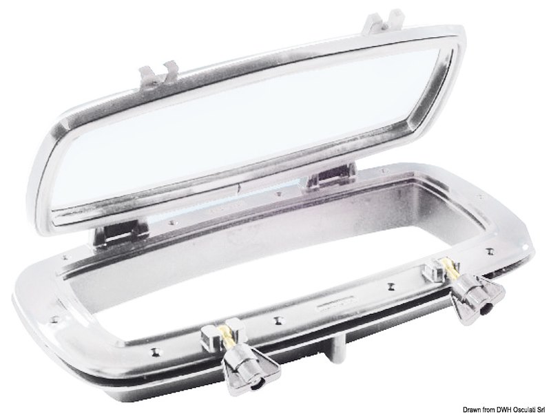 Oblò nylon bianco 400x200 mm 