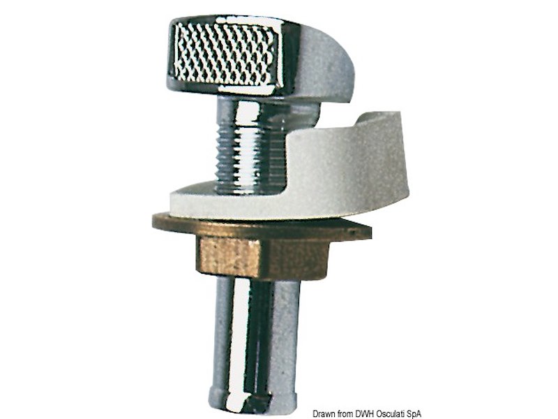 Sfiato carburante in ottone cromato