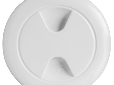 Tappo ispezione in polipropilene con viti di fissaggio invisibili