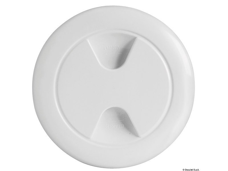 Tappo ispezione in polipropilene con viti di fissaggio invisibili