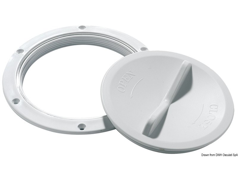 Tappo ispezione con presa per apertura facilitata