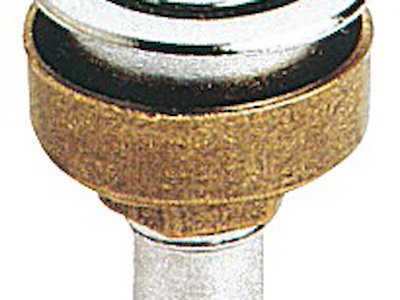 Sfiato carburante in ottone cromato a filo