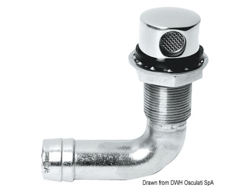 Sfiato carburante in acciaio inox lucidato a specchio