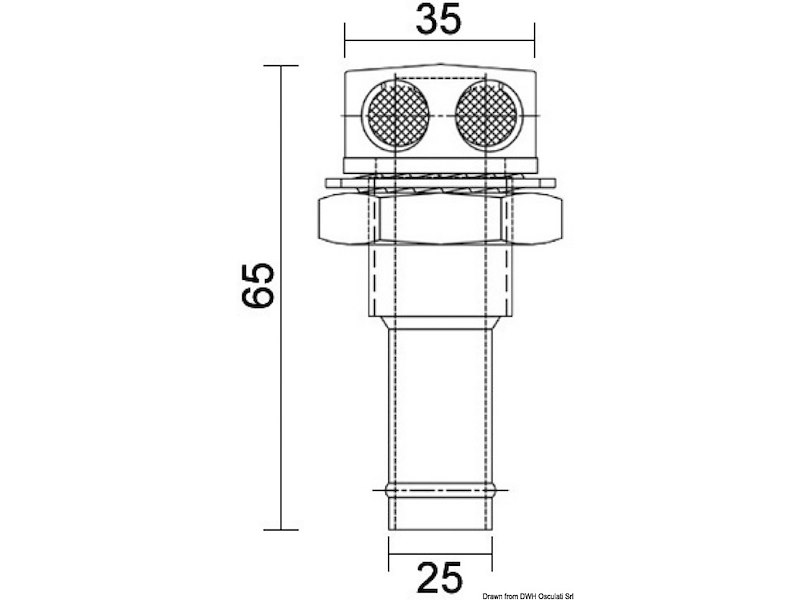 Sfiato carburante in acciaio inox lucidato a specchio