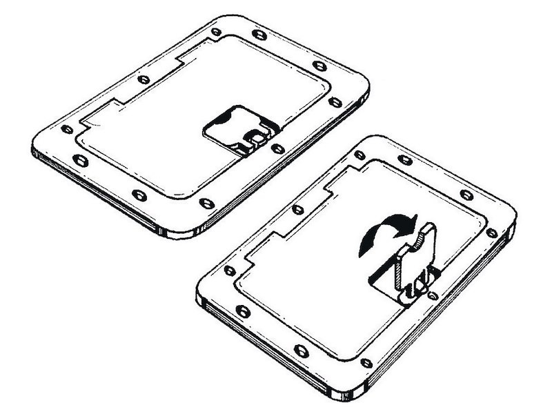 Portello d’ispezione con robusta superficie pedonabile antisdrucciolevole CE