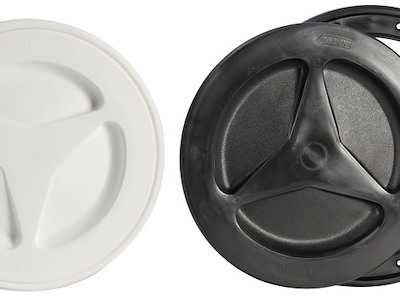 Tappo d’ispezione in polipropilene con chiusura a rotazione e con baionetta