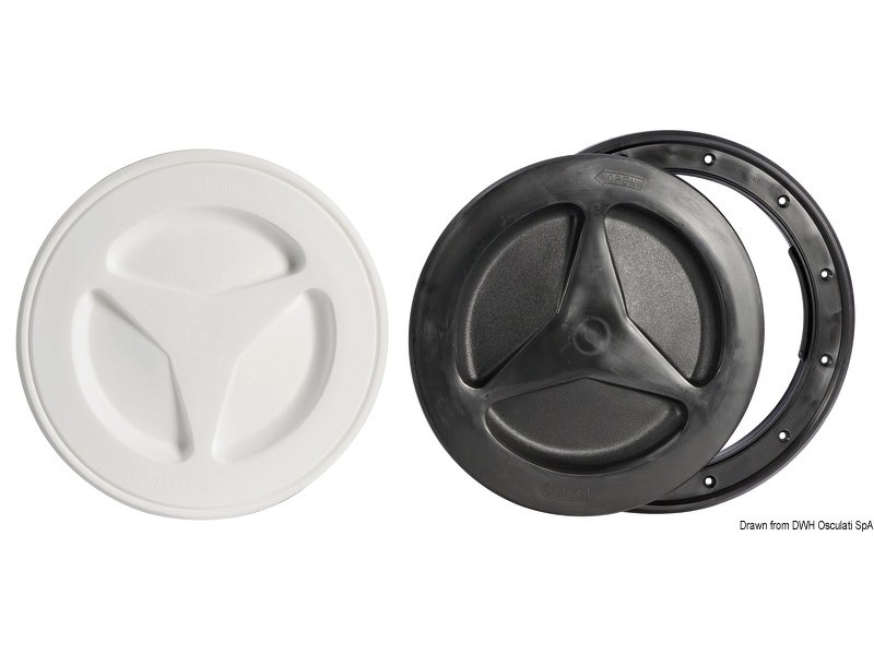 Tappo d’ispezione in polipropilene con chiusura a rotazione e con baionetta