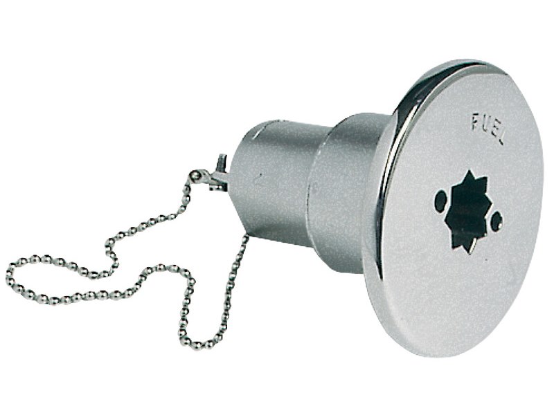 Tappo carburante in acciaio inox AISI 316 microfuso lucidato a specchio a bassa sporgenza