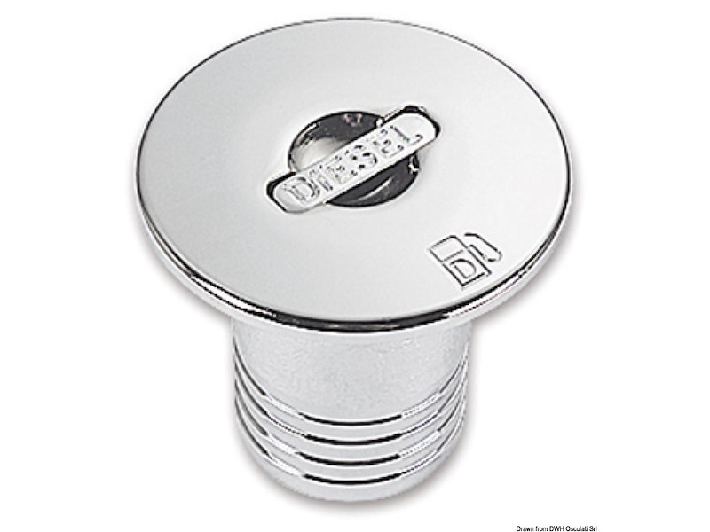 Tappo di rifornimento in ottone cromato