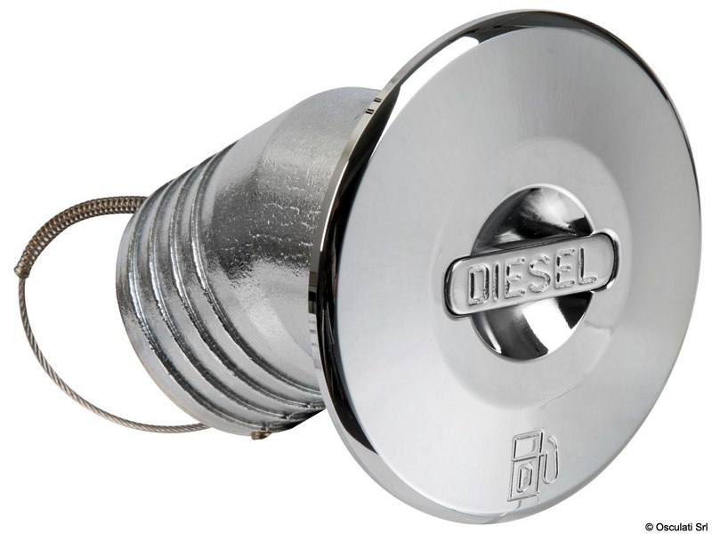 Tappo di rifornimento in ottone cromato