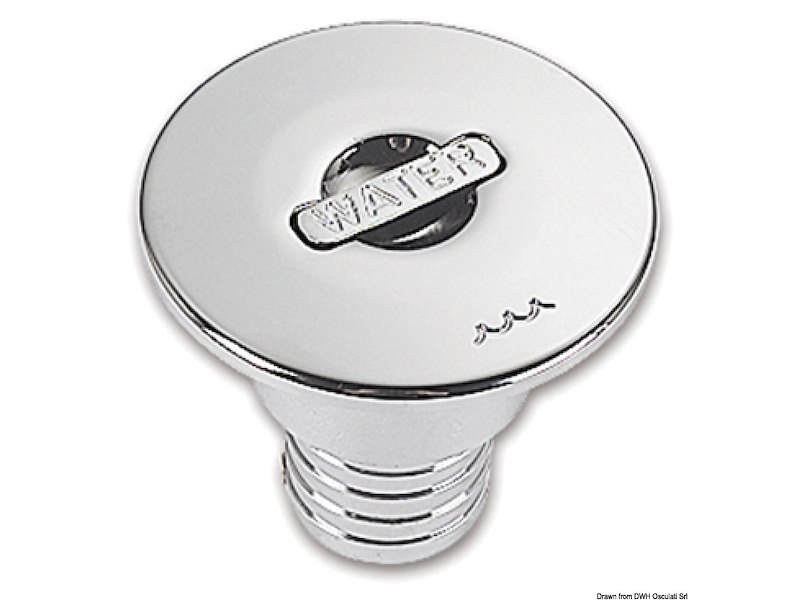 Tappo di rifornimento in ottone cromato