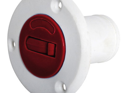 Tappo carburante a norme CE in Nylon/Fiberglass di colore bianco