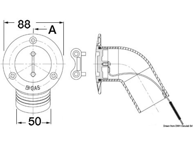 Tappo imbarco a filo