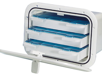 Cassonetto con portello a tenuta stagna